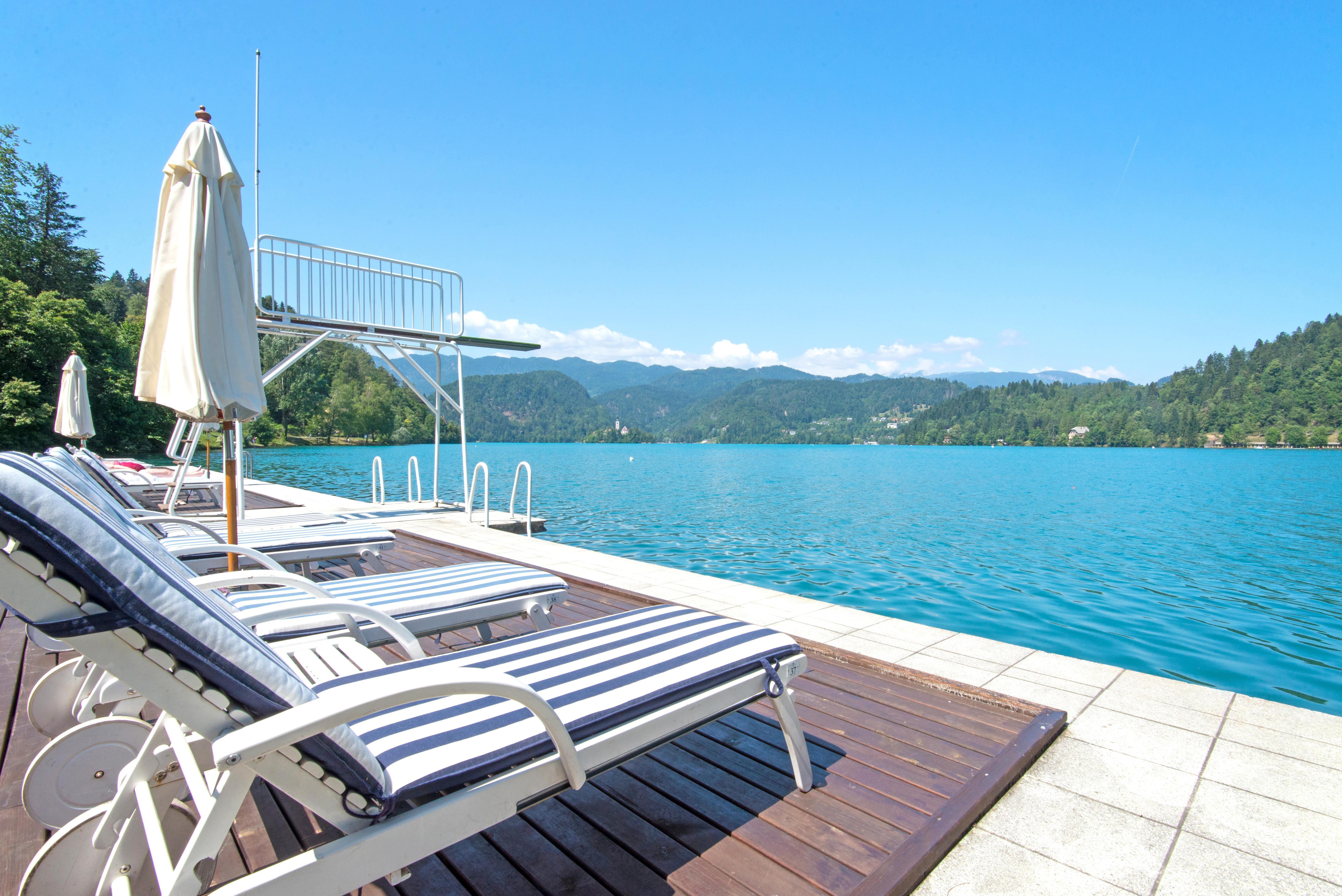Grand Hotel Toplice - Small Luxury Hotels Of The World Bled Luaran gambar View of the lake