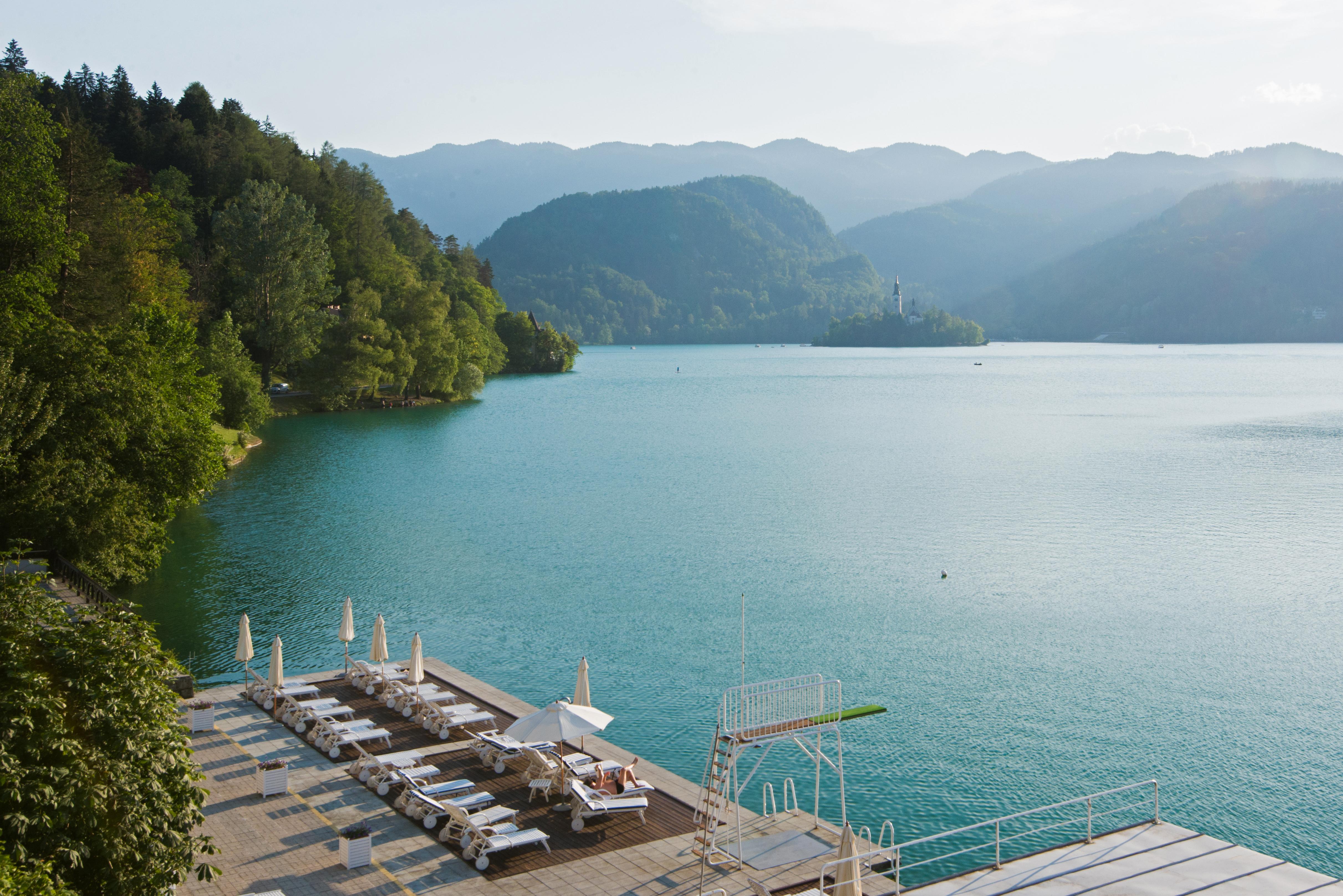 Grand Hotel Toplice - Small Luxury Hotels Of The World Bled Luaran gambar View of the lake